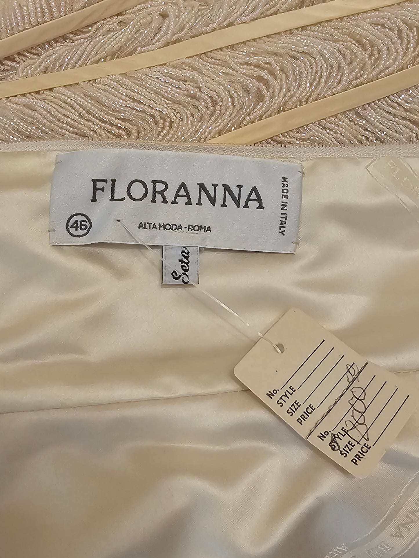 Floranna Beige Strapless Wedding Dress 12
