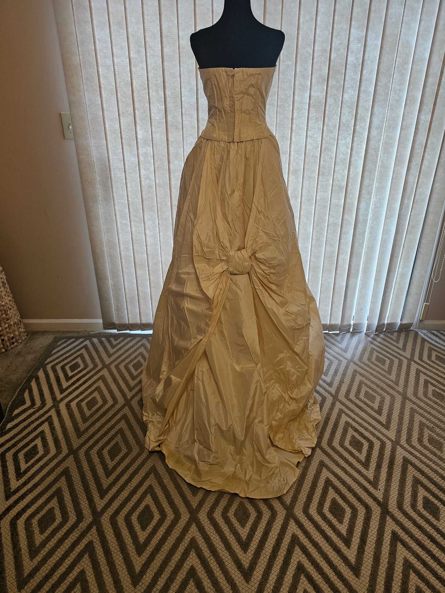 Floranna Beige Strapless Wedding Dress 12